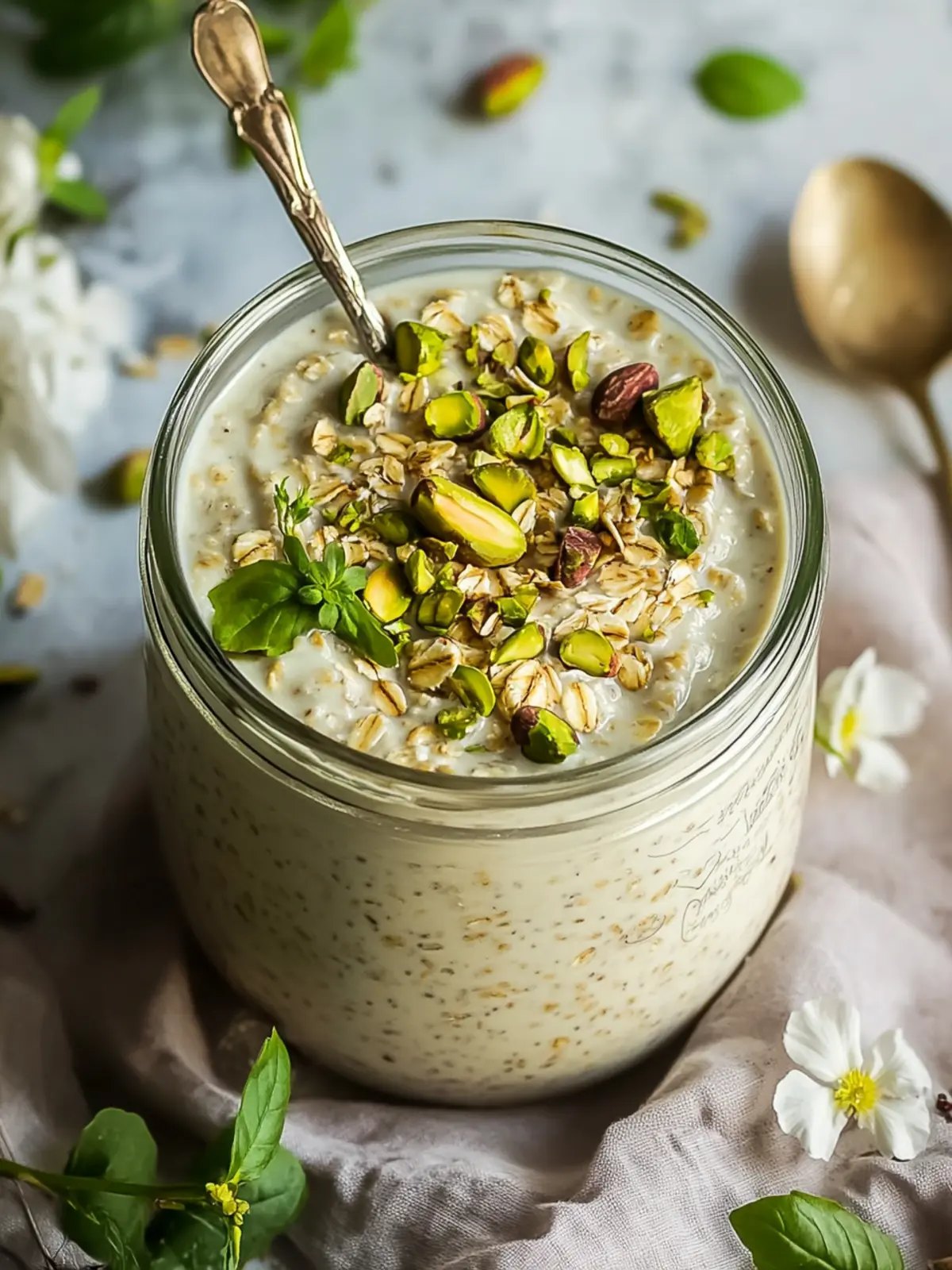 Nutty Pistachio Overnight Oats for a Perfect Morning Boost 3 Pistachio Overnight Oats