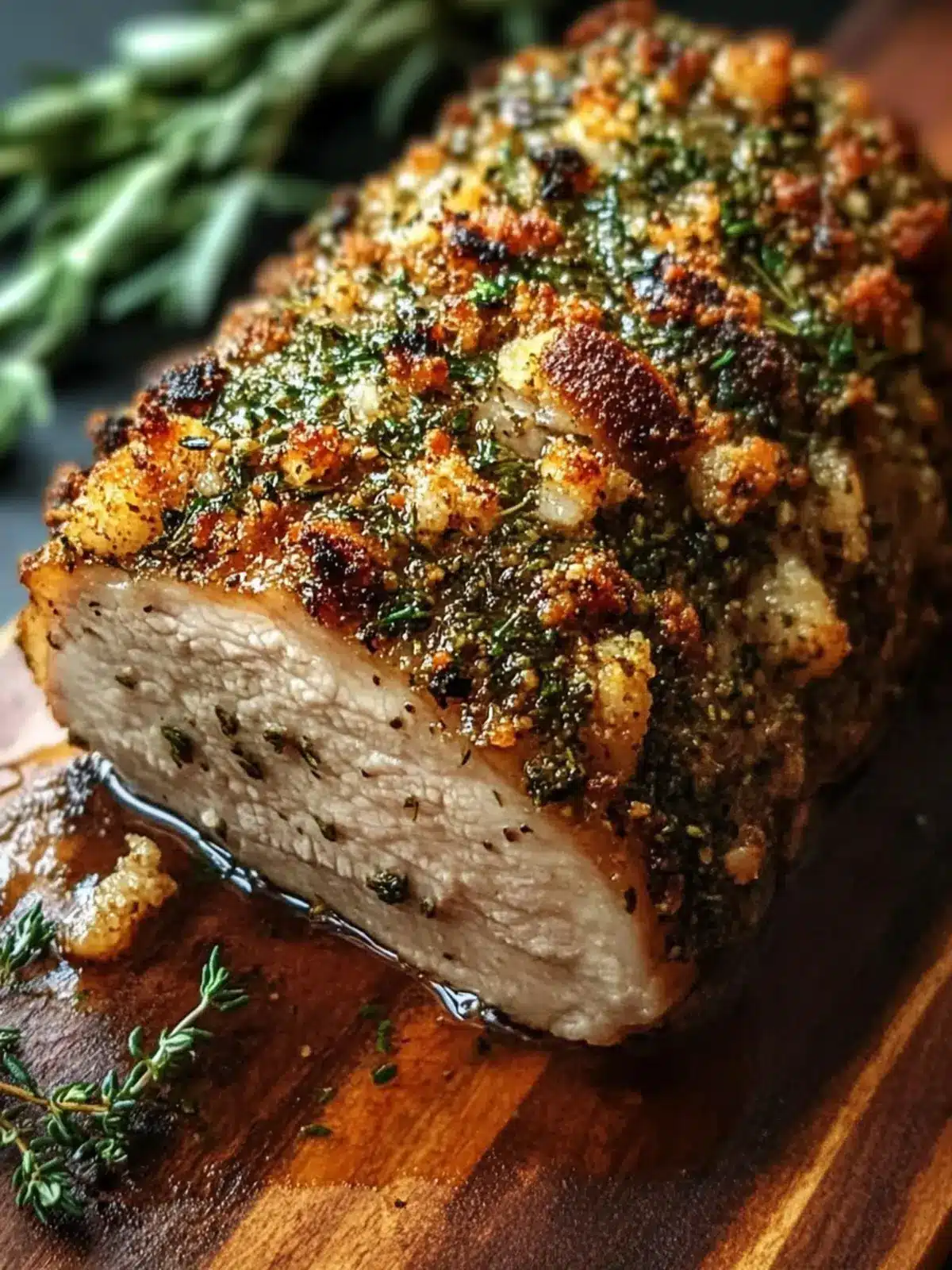 Delicious Herb Crusted Pork Loin: 1 Amazing Recipe
