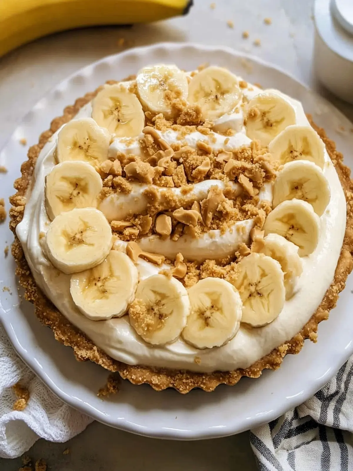 Peanut Butter Banana Cream Pie