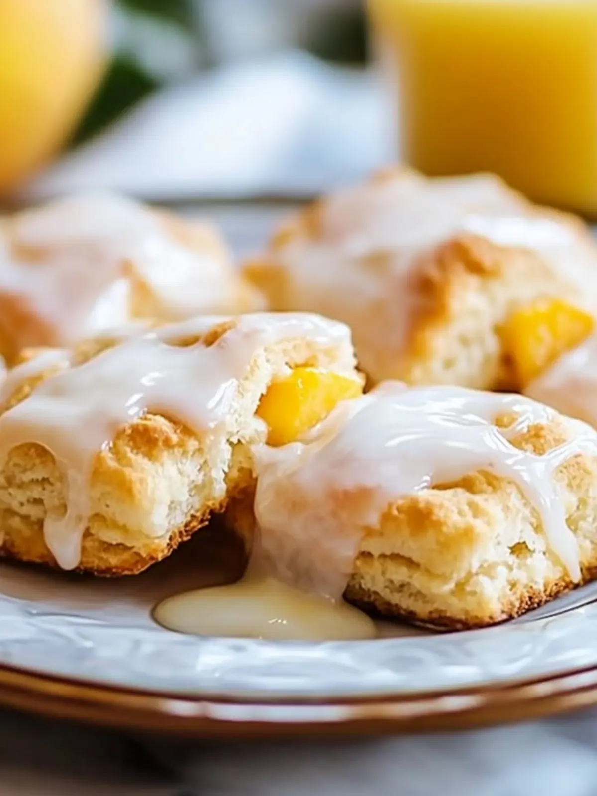 Peach Butter Swim Biscuits with Vanilla Glaze: A Sweet Surprise 3 Peach Butter Swim Biscuits with Vanilla Glaze
