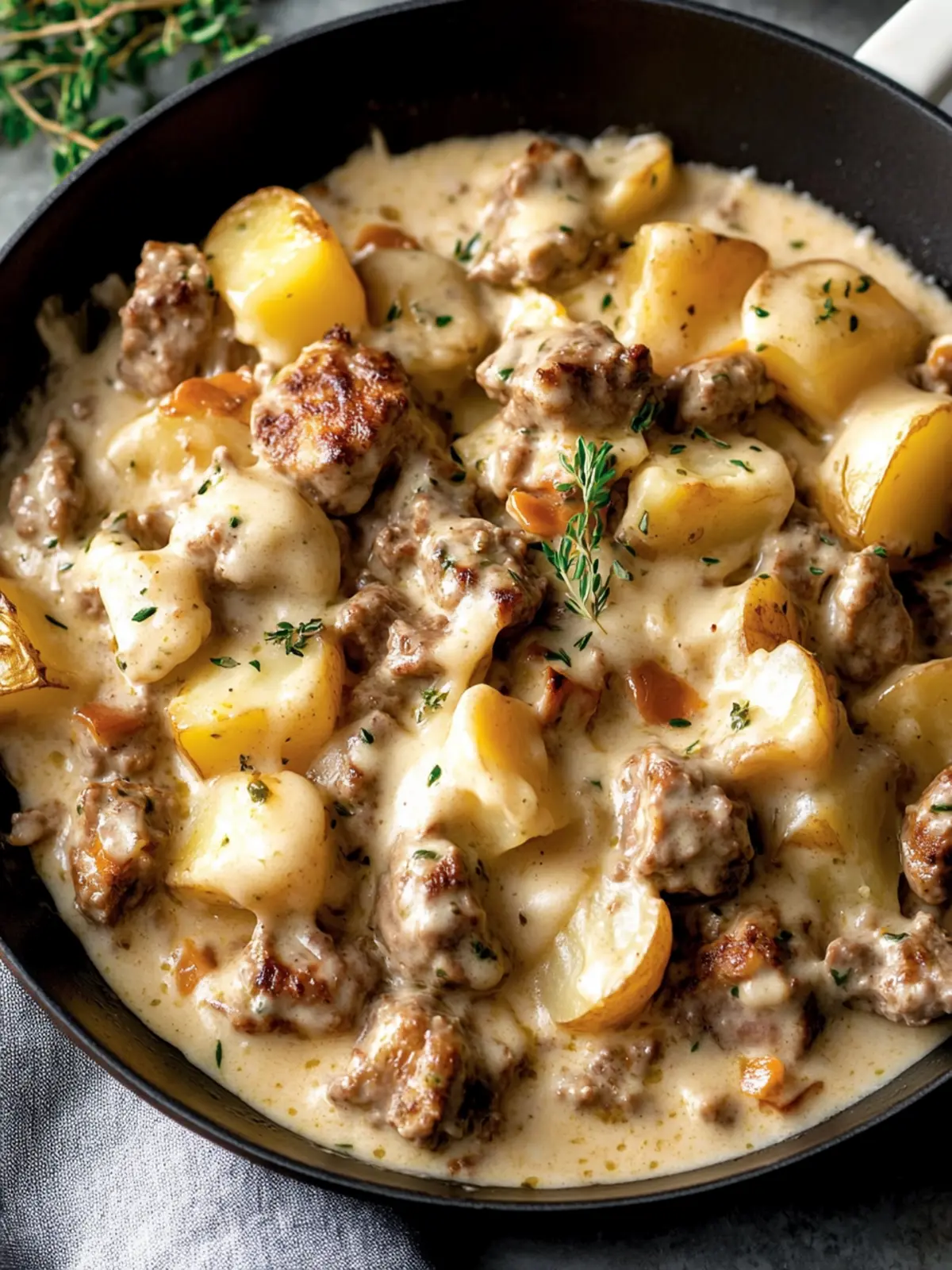 One-Pan Creamy Meat and Potato Skillet You’ll Make Every Single Week