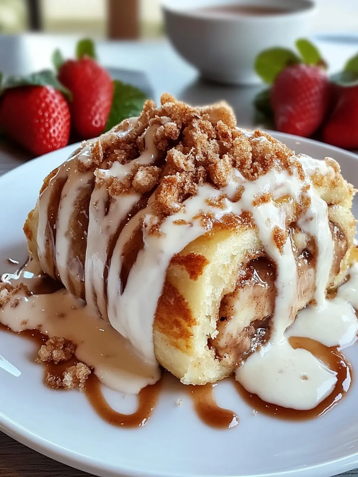 Cinnamon Roll Cheesecake Chimichanga
