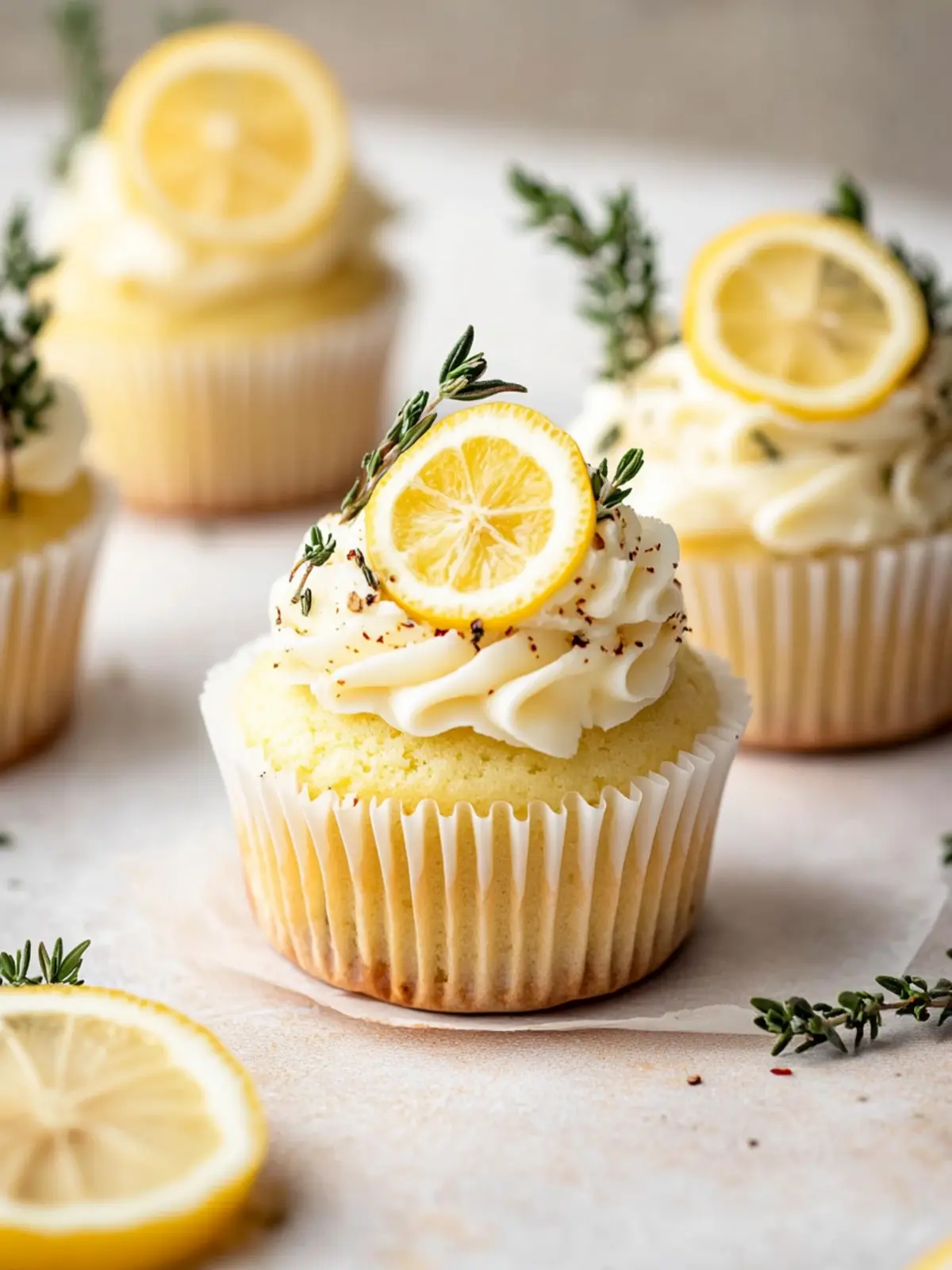 Lemon Thyme Rosemary Cupcakes That Brighten Your Day 4 Lemon Thyme Rosemary Cupcakes