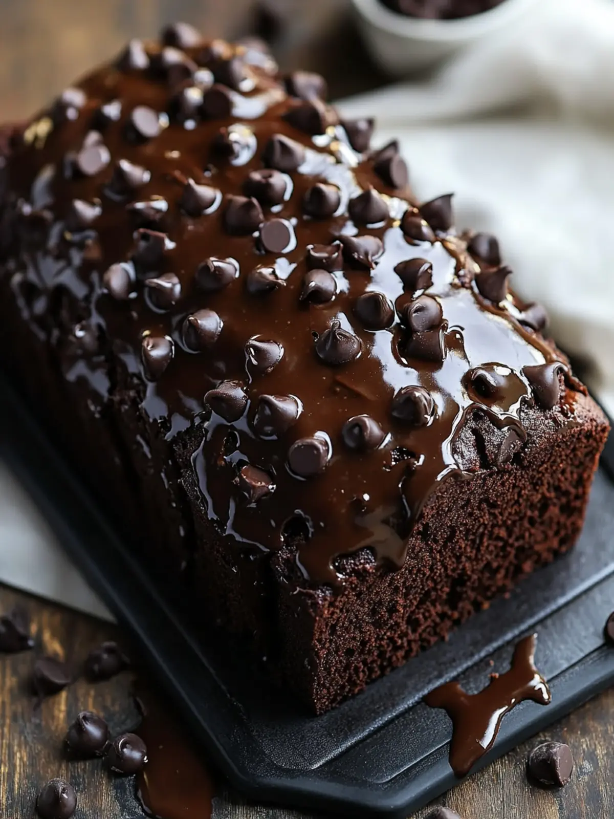 Hot Fudge Brownie Bread