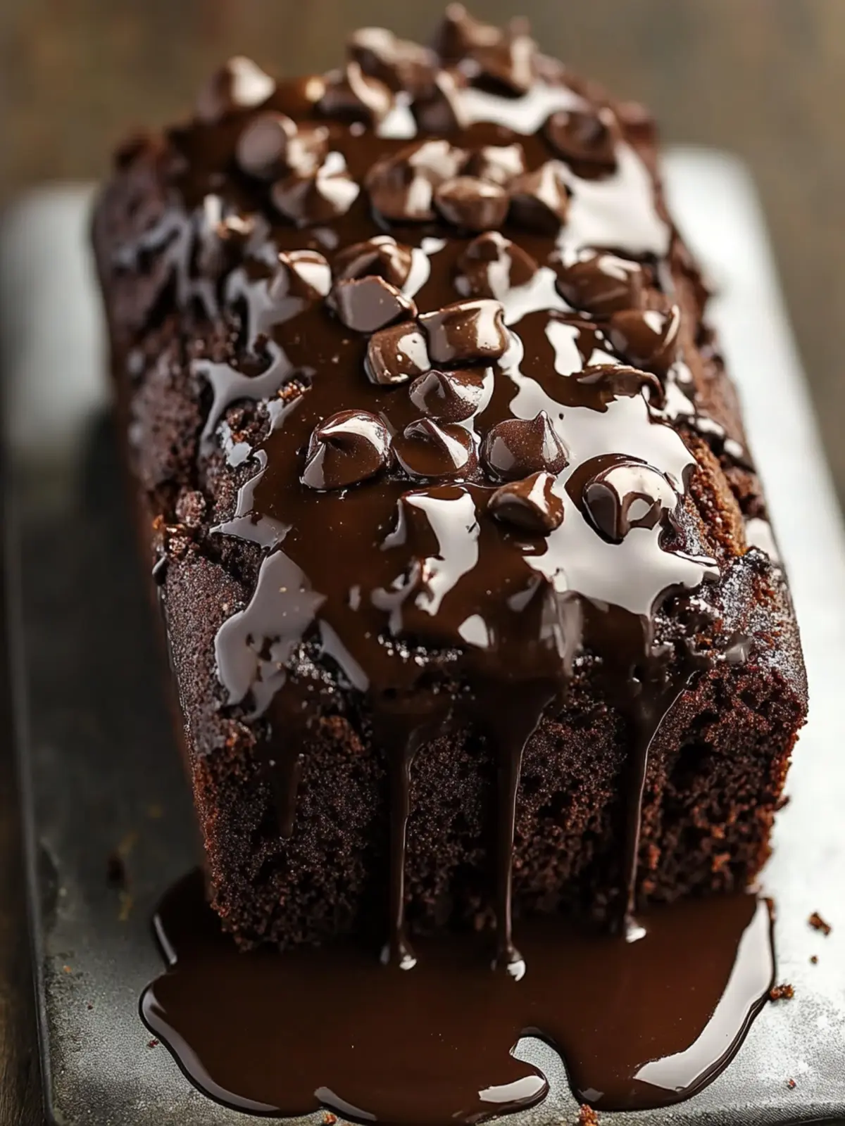 Hot Fudge Brownie Bread