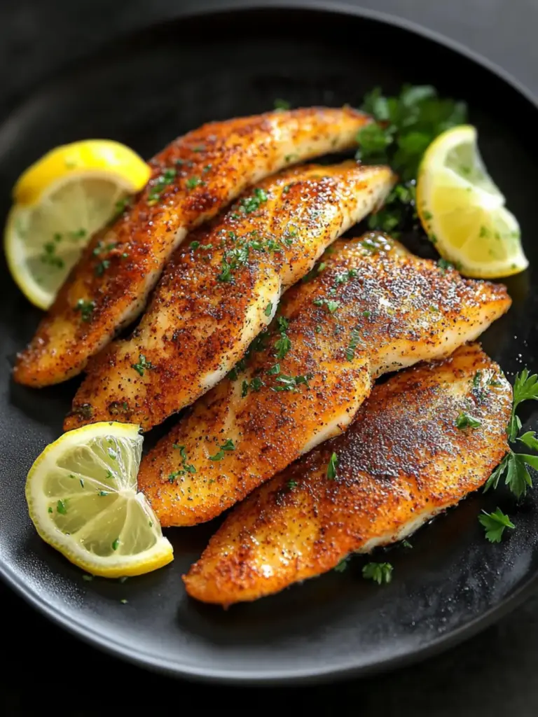 Crispy Pan-Fried Tilapia with Lemon Pepper (No Deep Fryer Needed)