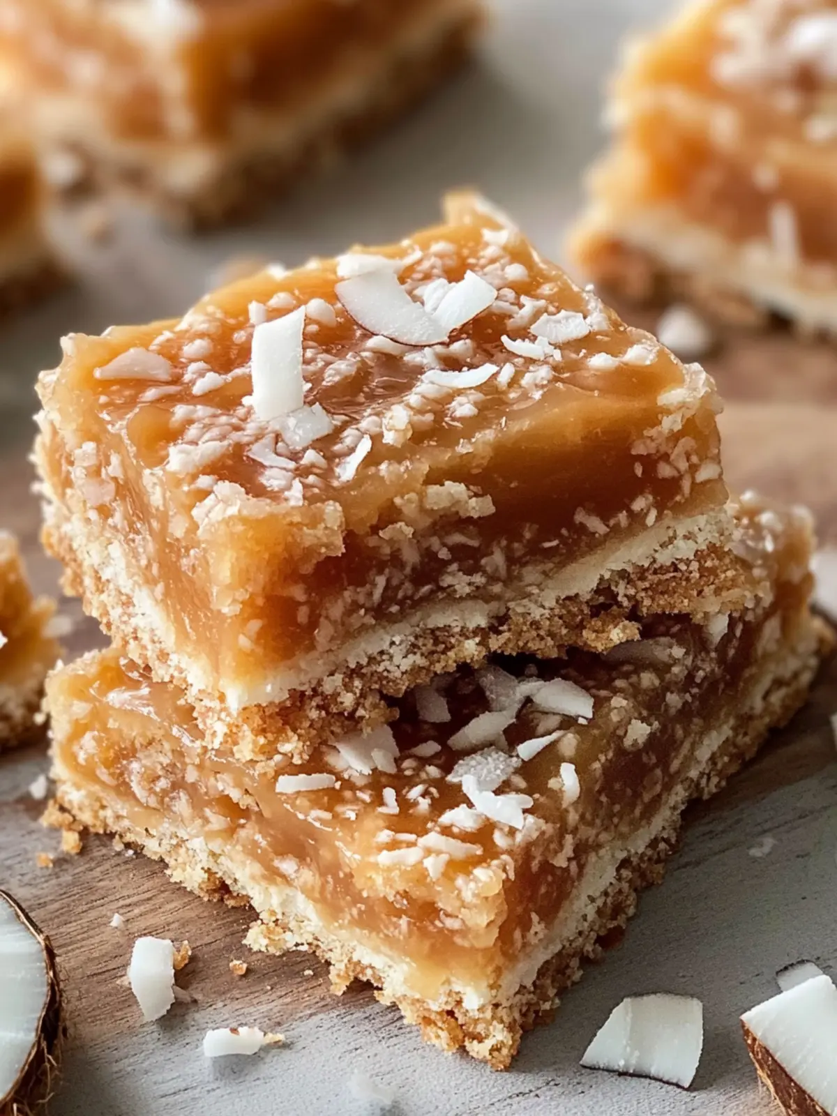 Caramel Coconut Bars