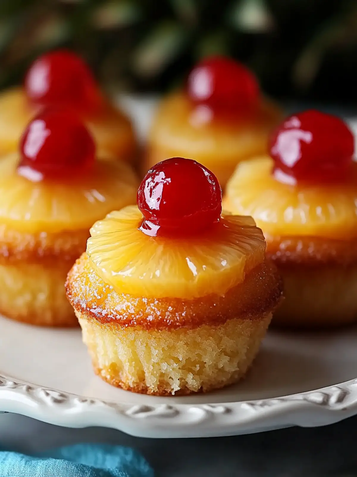 Pineapple Upside-Down Cupcakes