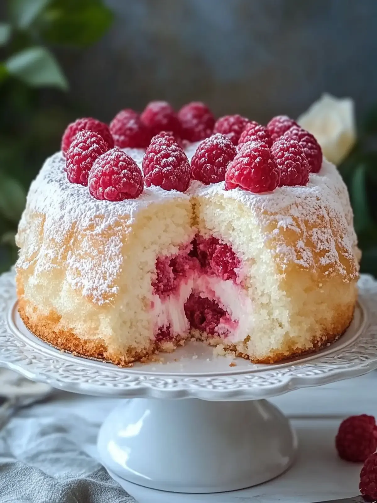 Raspberry Angel Food Cake: Light, Fluffy Bliss for Dessert Lovers 4 Raspberry Angel Food Cake