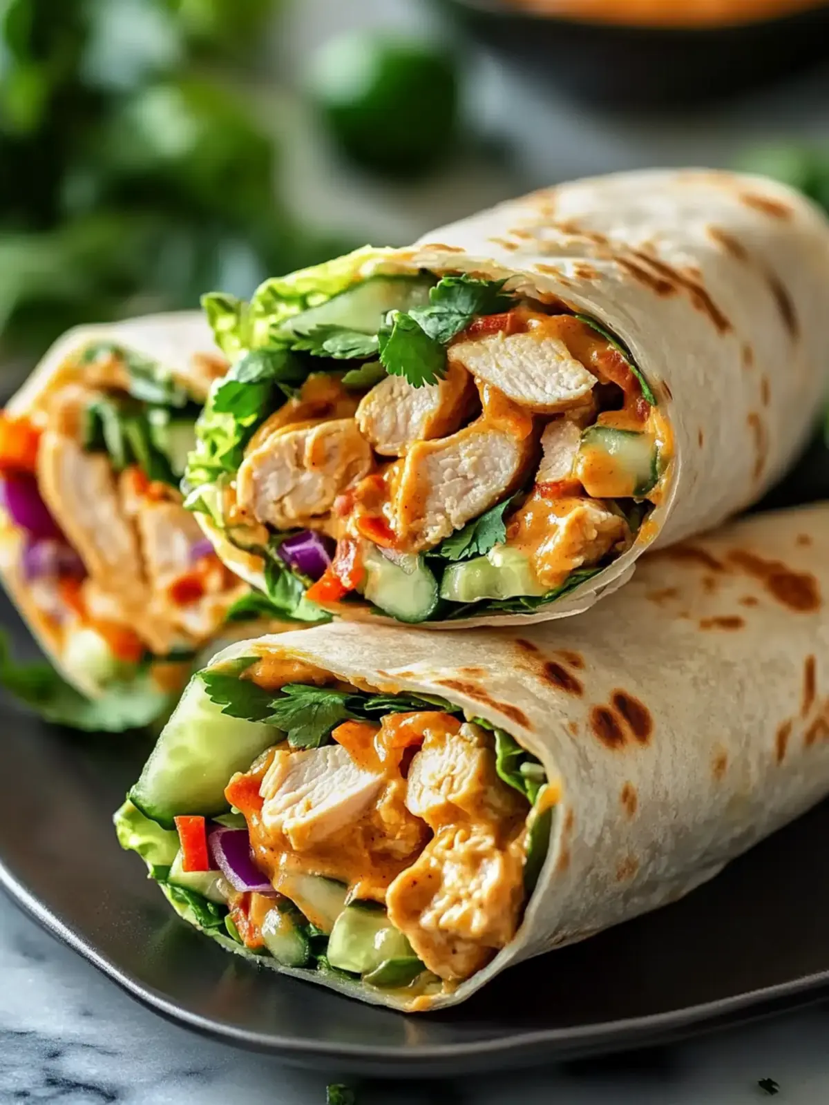 Thai Peanut Chicken Wraps: A Delicious, Easy Recipe!