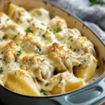 Decadent Million Dollar Chicken Alfredo Stuffed Shells