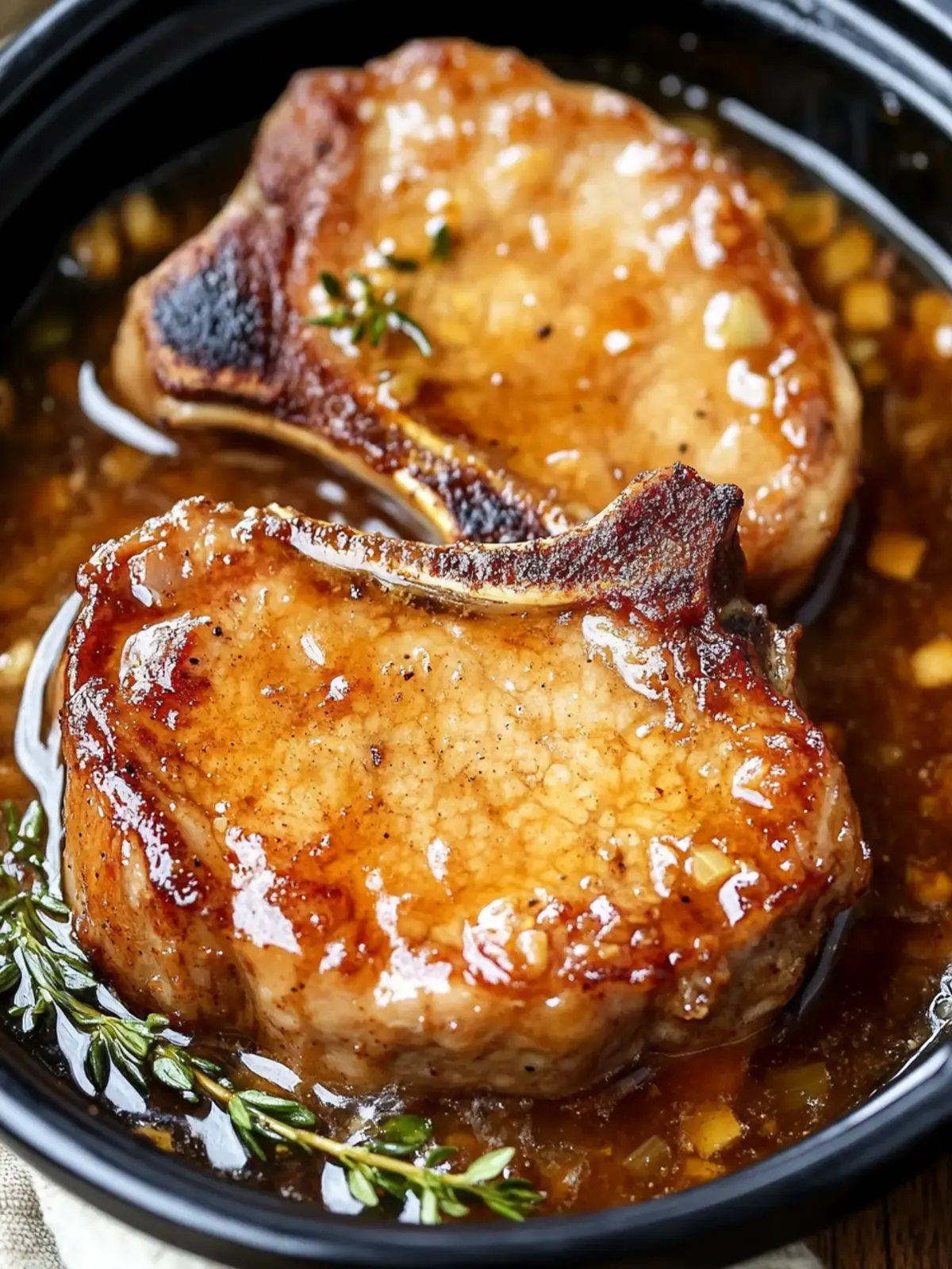 Slow Cooker 4-Ingredient Amish Honey Butter Pork Chops Delight 3 Slow Cooker 4-Ingredient Amish Honey Butter Pork Chops