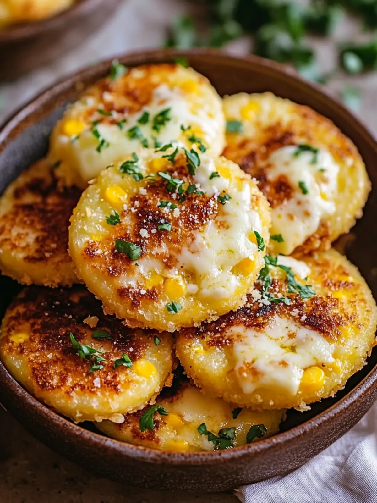 Venezuelan Sweet Corn Cachapas with Melted Mozzarella Bliss 4 Venezuelan Sweet Corn Cachapas with Melted Mozzarella