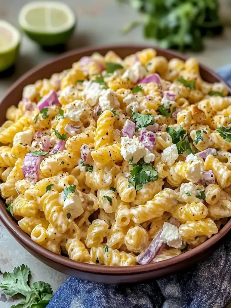 Cotija Mexican Style Elote Pasta Salad