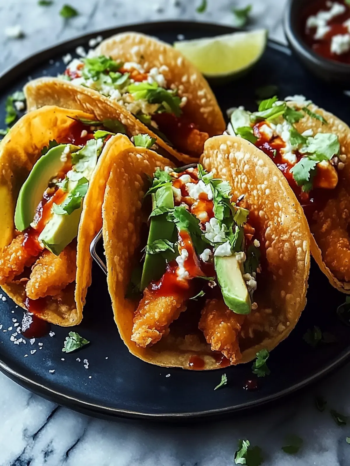 Amazing Crispy Chicken Wonton Tacos