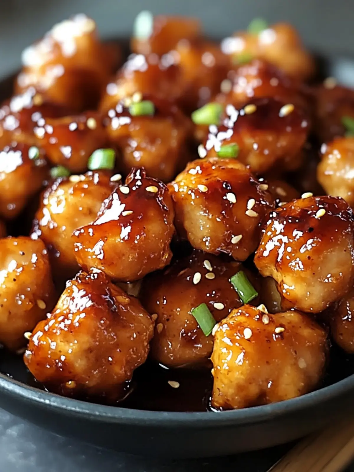 Sweet & Smoky Honey Garlic Chicken Bites