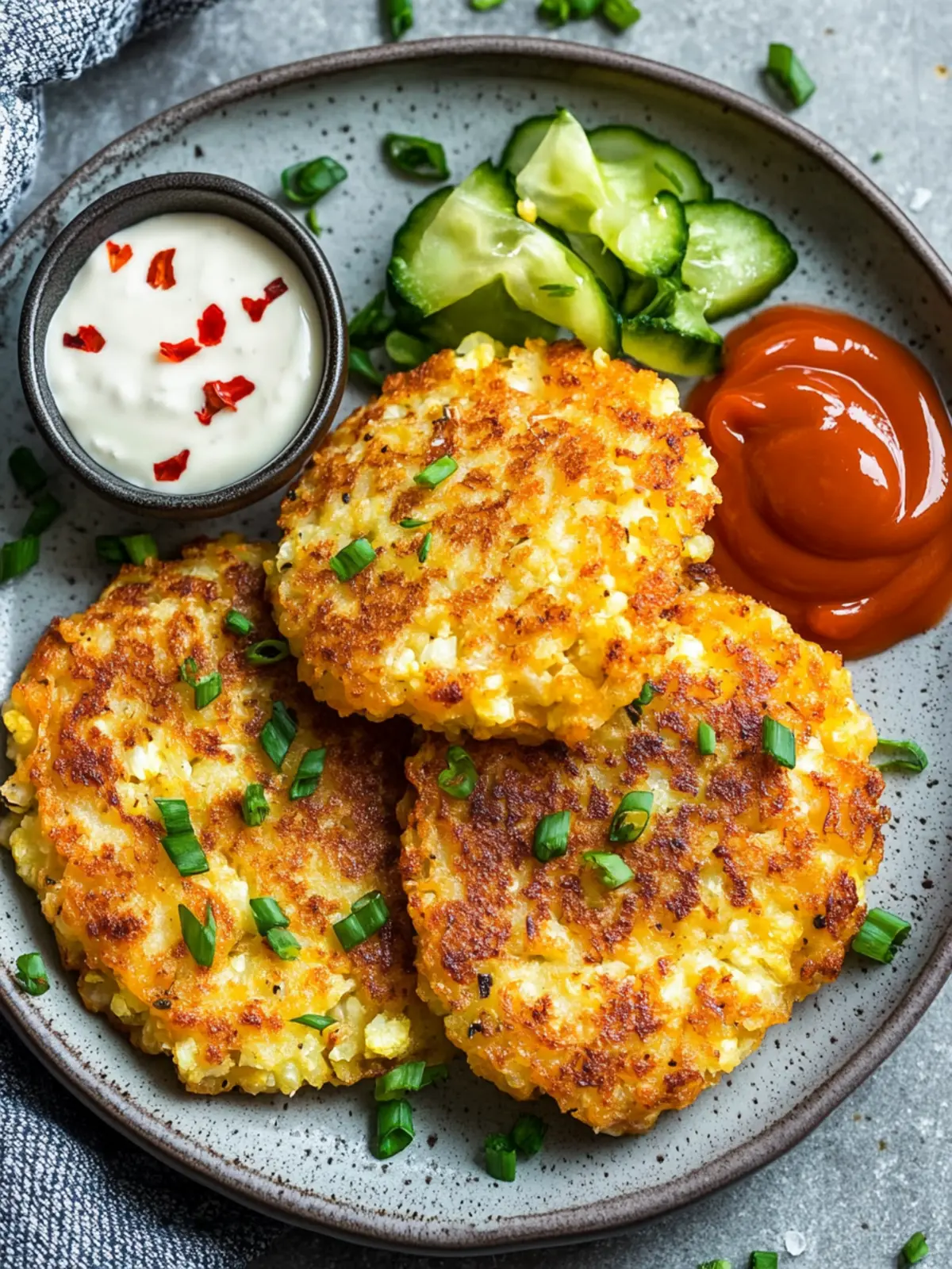Crispy Cauliflower Hash Browns