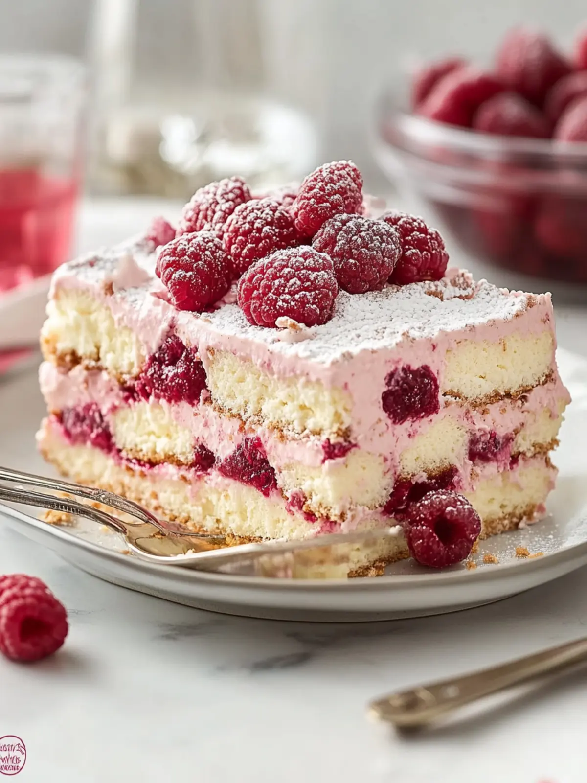 White Chocolate Raspberry Tiramisu: 7 Amazing Creamy Layers