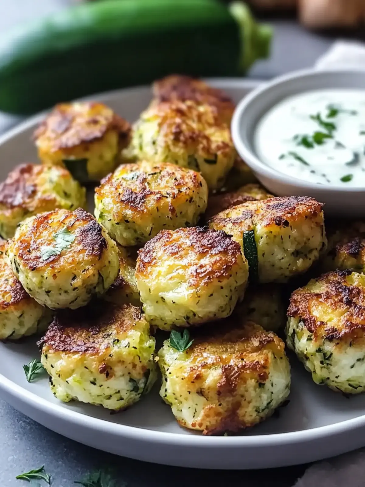 Tasty Greek Zucchini Tots for Guilt-Free Snacking Bliss 3 Tasty Greek Zucchini Tots