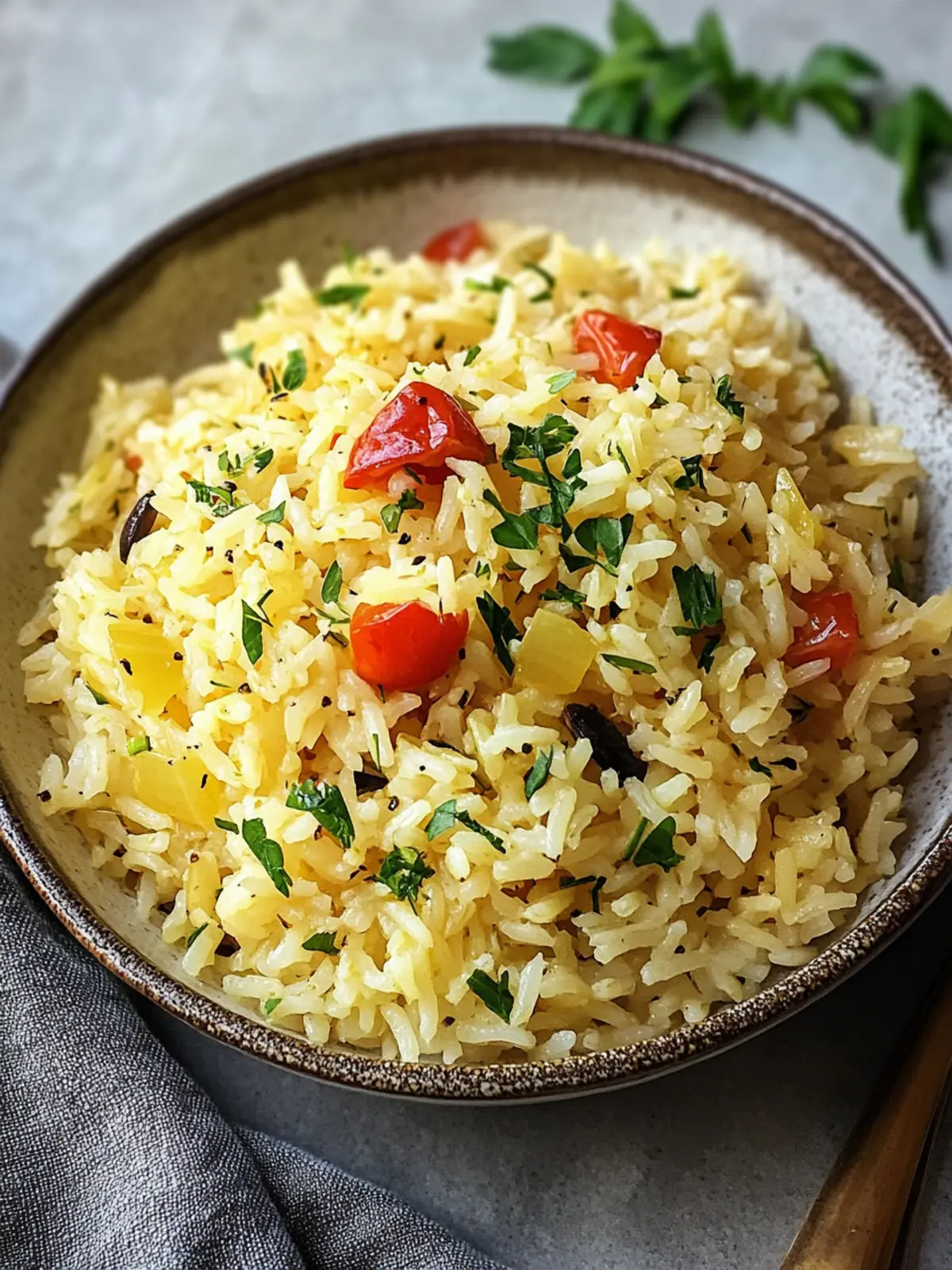 One-Pot Fluffy Mediterranean Rice