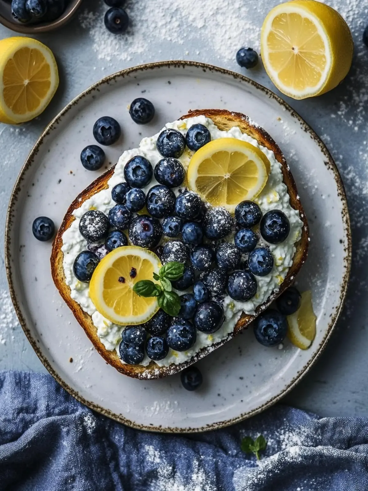 Delicious Lemon Blueberry Ricotta Toast in Just 5 Minutes 4 Lemon Blueberry Ricotta Toast