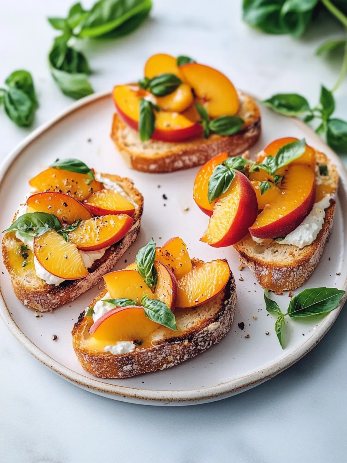 Peach Bruschetta: Refreshing Summer Treat You’ll Love 3 Peach Bruschetta
