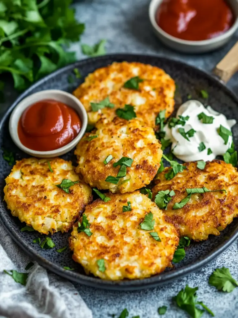 Crispy Cauliflower Hash Browns