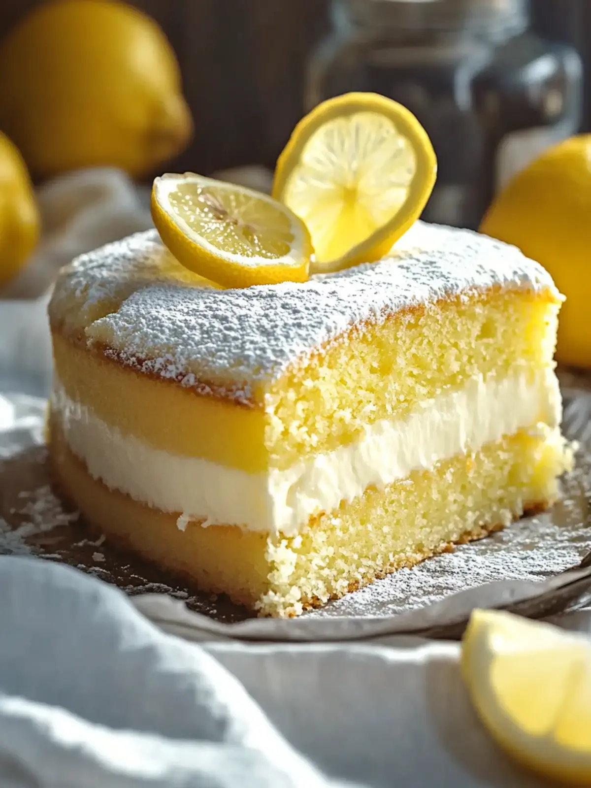 Dreamy Lemon Custard Cake That Will Brighten Your Day 2 Lemon Custard Cake
