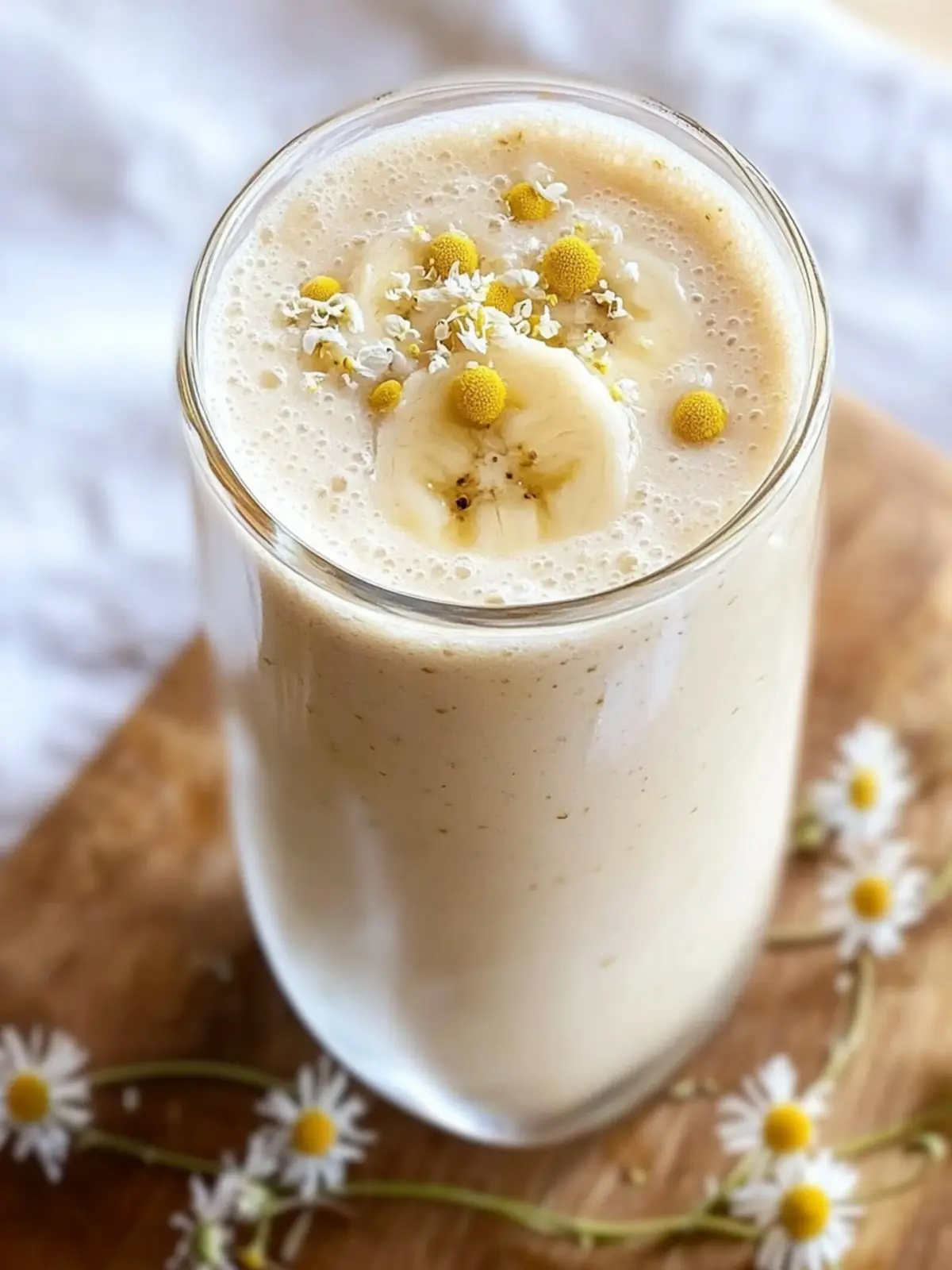 Easy Banana Chamomile Tea Smoothie for Instant Relaxation 2 Easy Banana Chamomile Tea Smoothie
