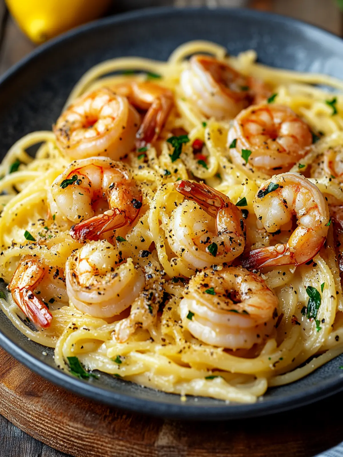 Old Bay Garlic Shrimp Pasta