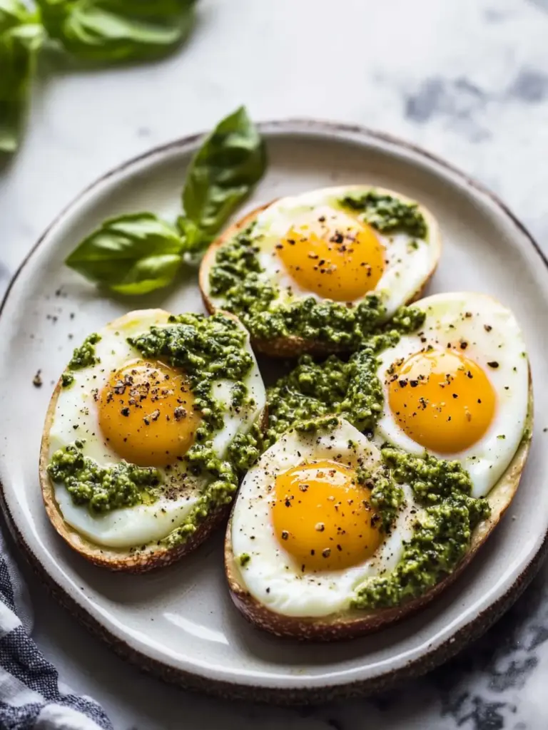 Easy Pesto Eggs Recipe