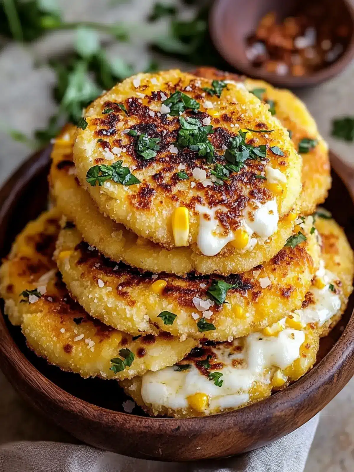 Venezuelan Sweet Corn Cachapas with Melted Mozzarella Bliss 2 Venezuelan Sweet Corn Cachapas with Melted Mozzarella