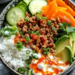 Bang Bang Ground Turkey Rice Bowls