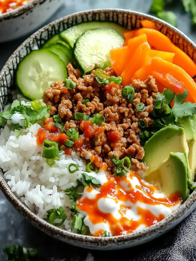 Bang Bang Ground Turkey Rice Bowls