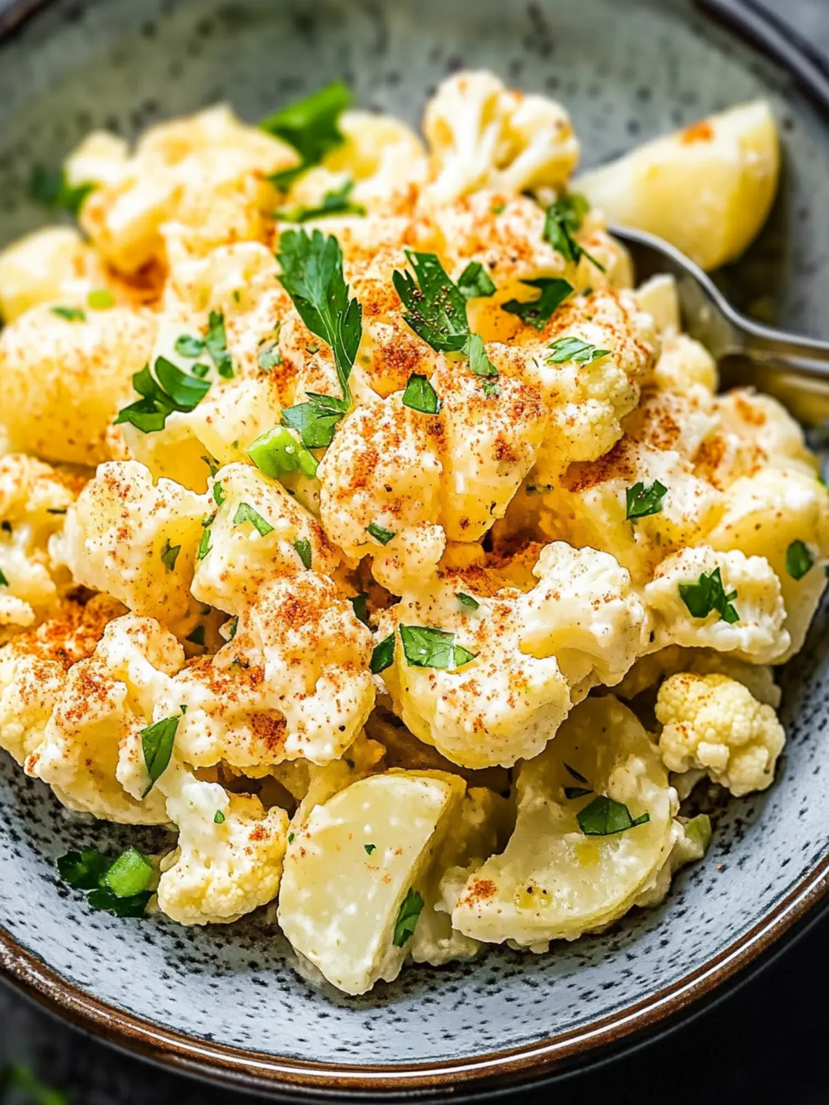 Keto Potato Salad With Cauliflower