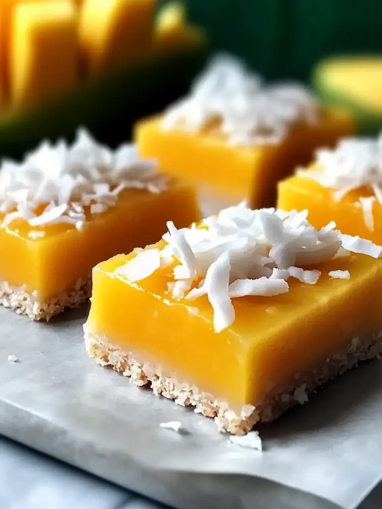 Easy Mango Coconut Bars