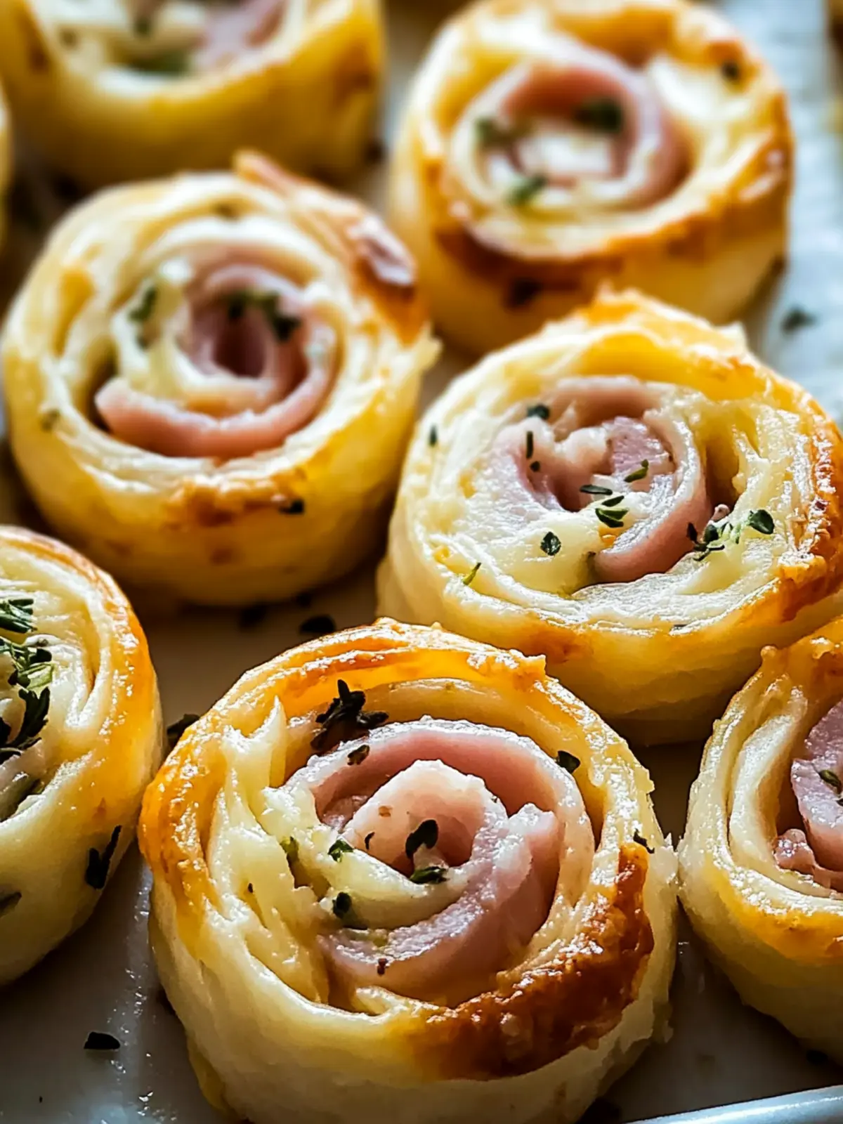 Easy Ham and Cheese Pinwheels