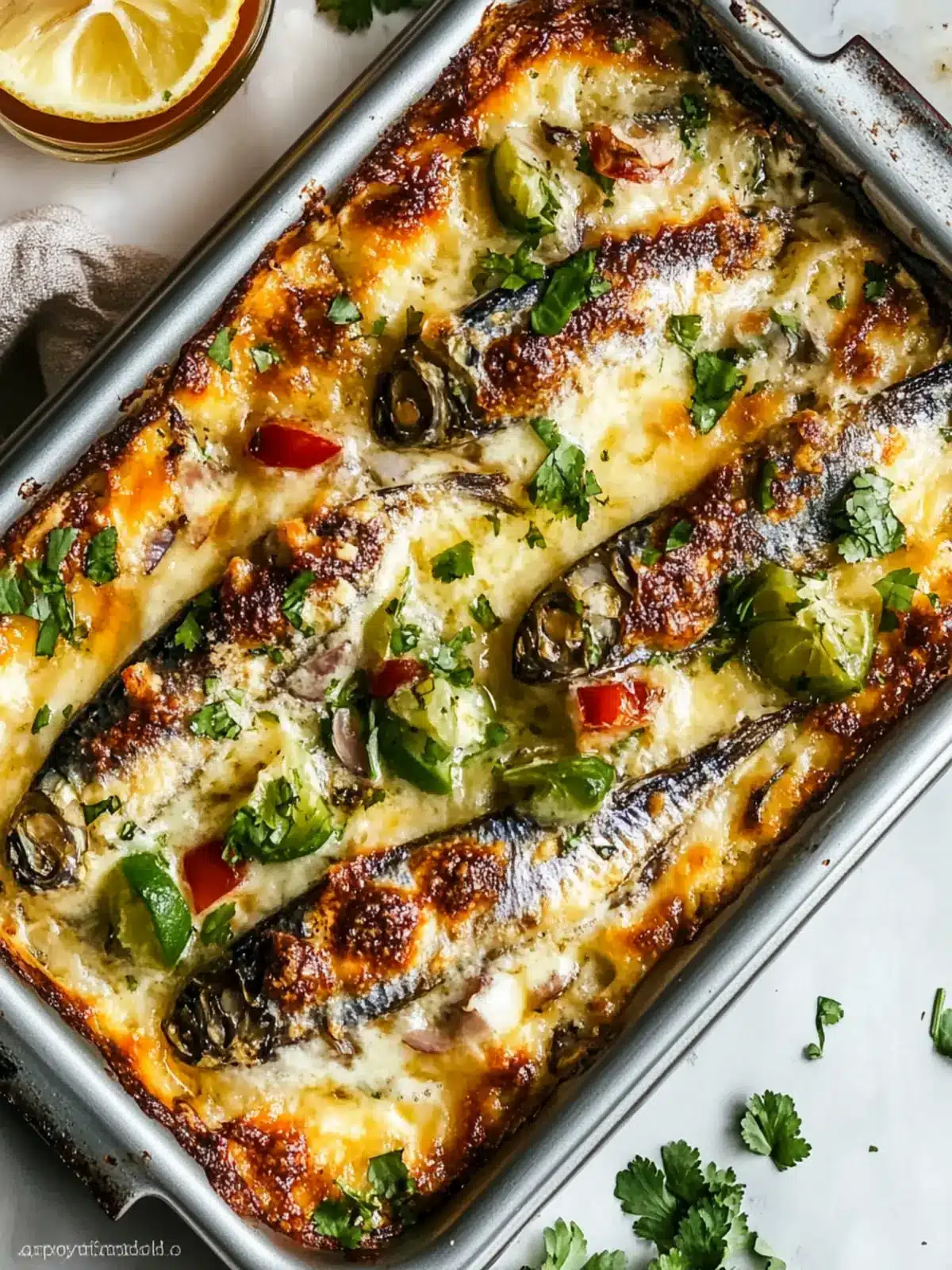 Sardine Margarita Bake