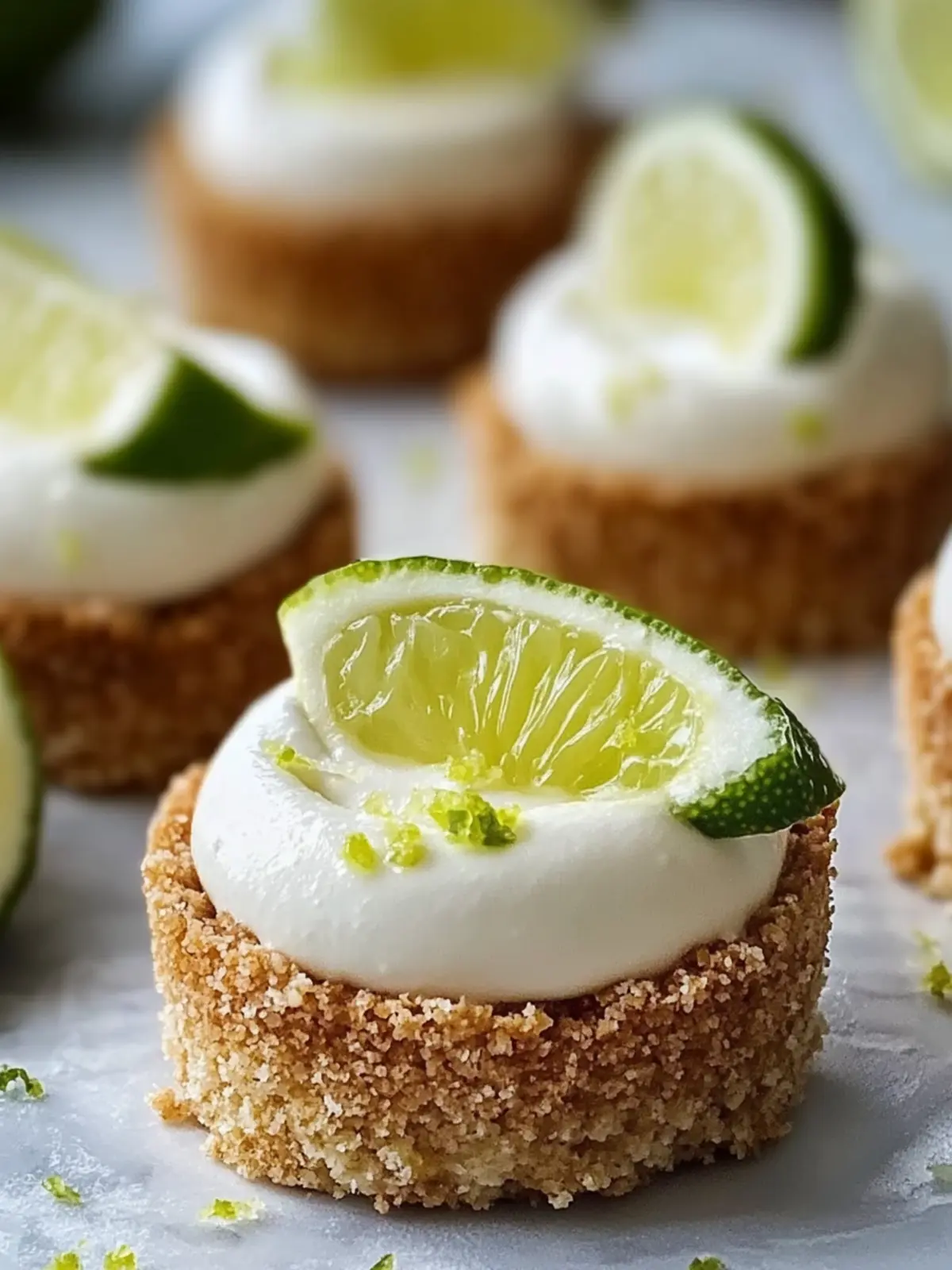 Heavenly No-Bake Mini Key Lime Pies