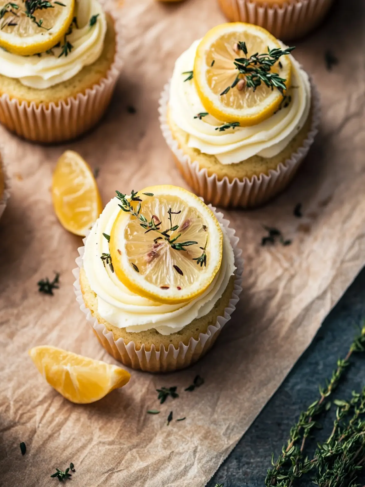 Lemon Thyme Rosemary Cupcakes That Brighten Your Day 3 Lemon Thyme Rosemary Cupcakes