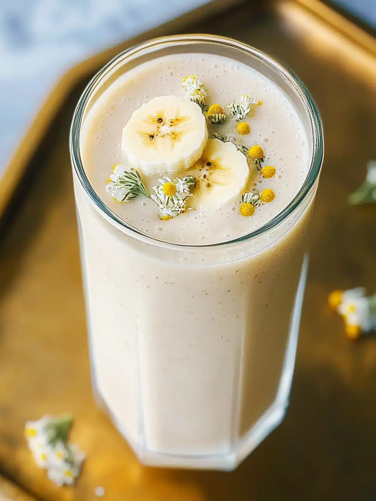 Banana Chamomile Tea Smoothie for Ultimate Relaxation 2 Banana Chamomile Tea Smoothie