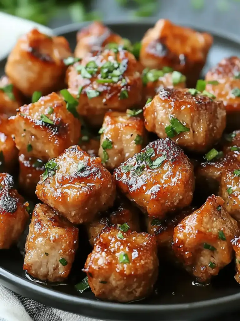 Irresistibly Savory Garlic Pork Bites: Easy Flavor Explosion!