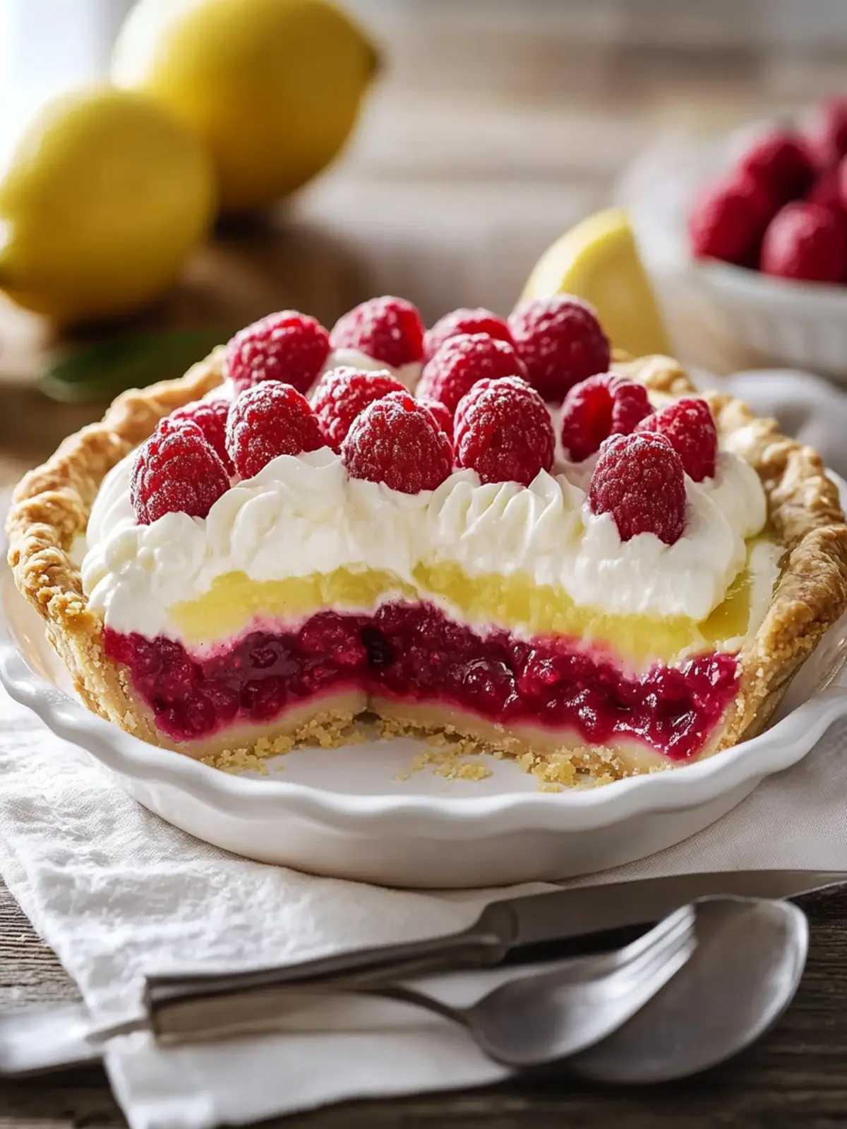 Master The Art Of Lemon Raspberry Layered Pie With Kitchen Science