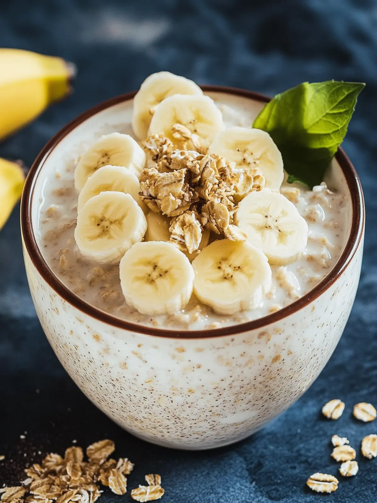 Overnight Oats with Banana & Yogurt