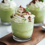 Healthy Shamrock Shake Pudding Cups