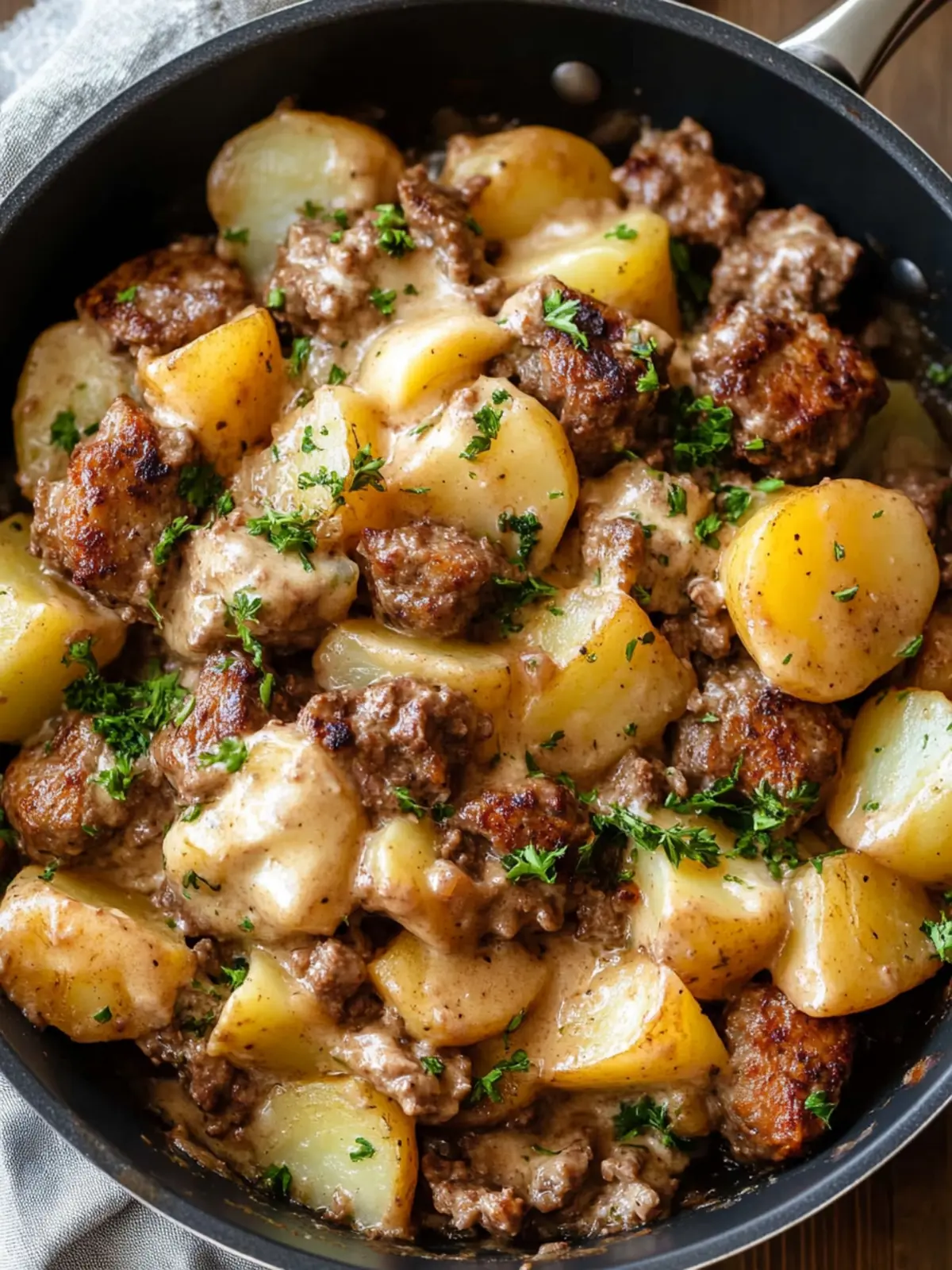 One-Pan Creamy Meat and Potato Skillet You’ll Make Every Single Week