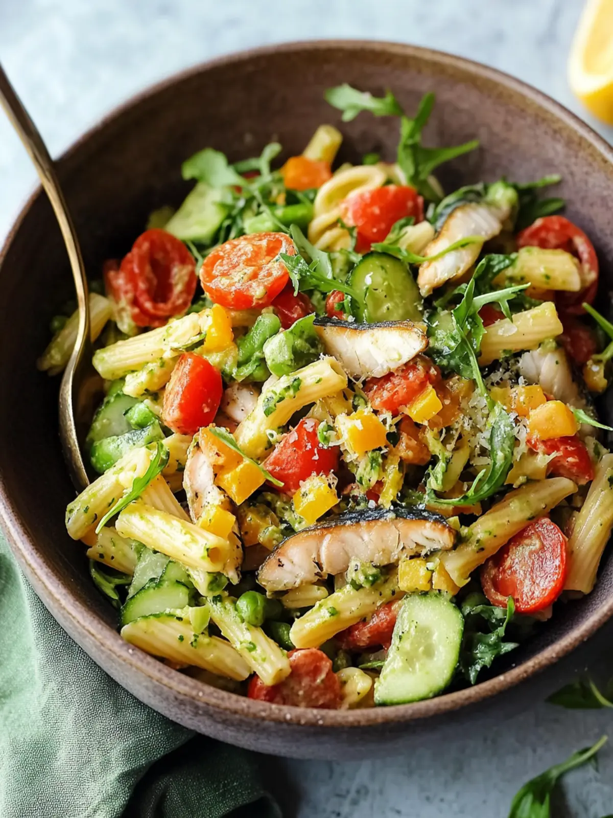 Easy Canned Mackerel Pasta Salad