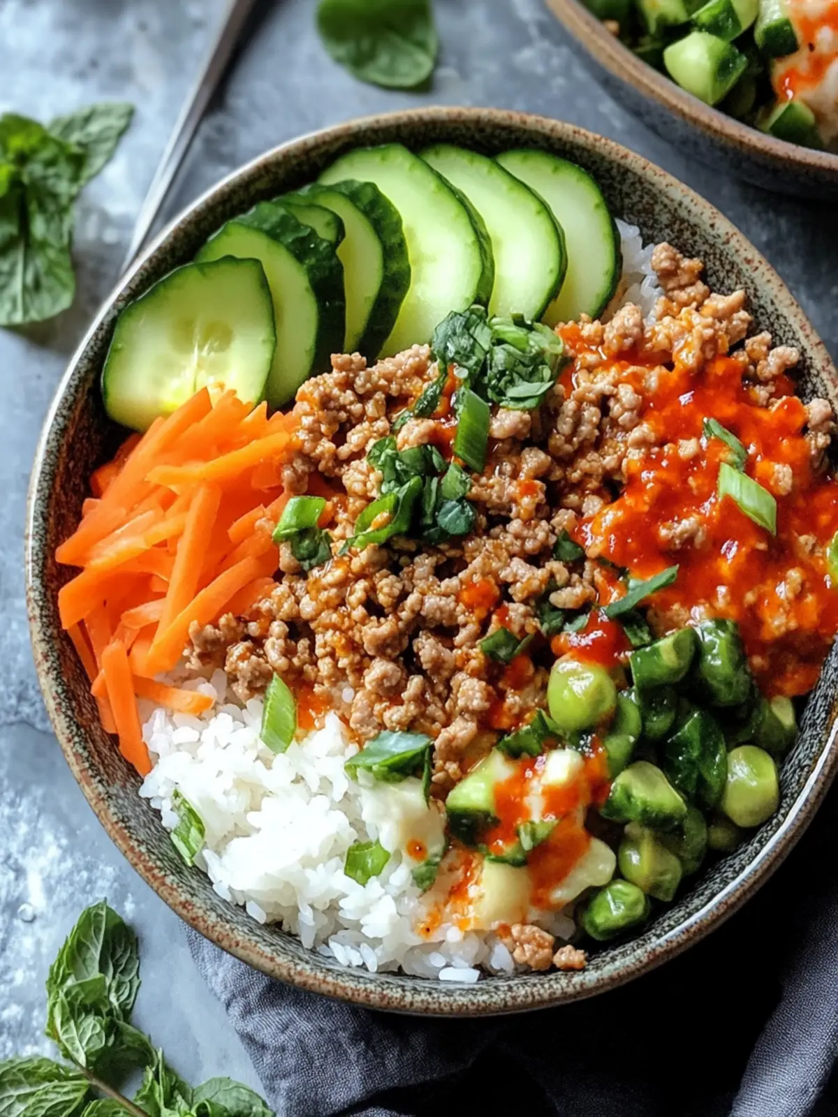 Bang Bang Ground Turkey Rice Bowls