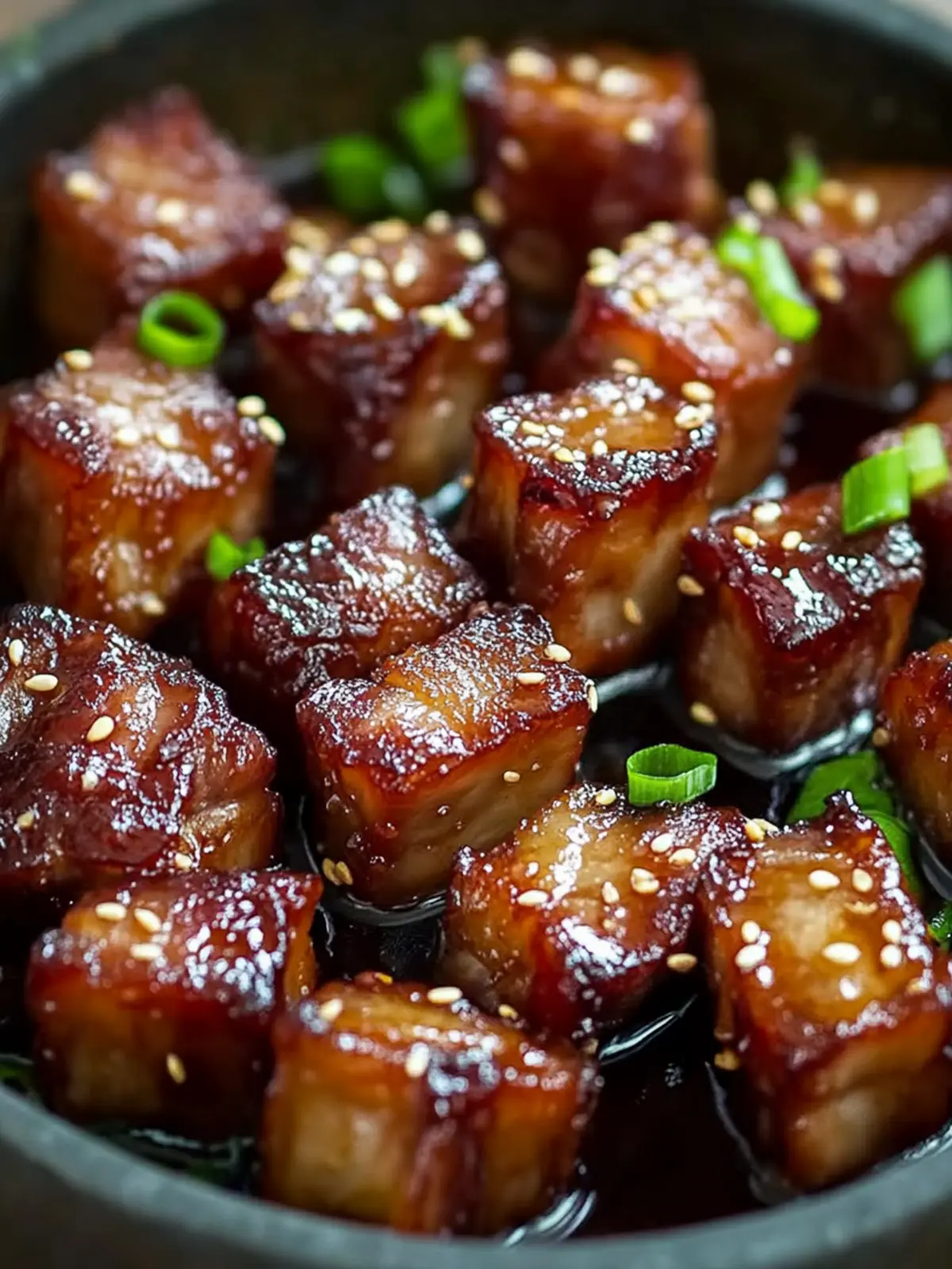 Sticky Honey Garlic Pork Belly