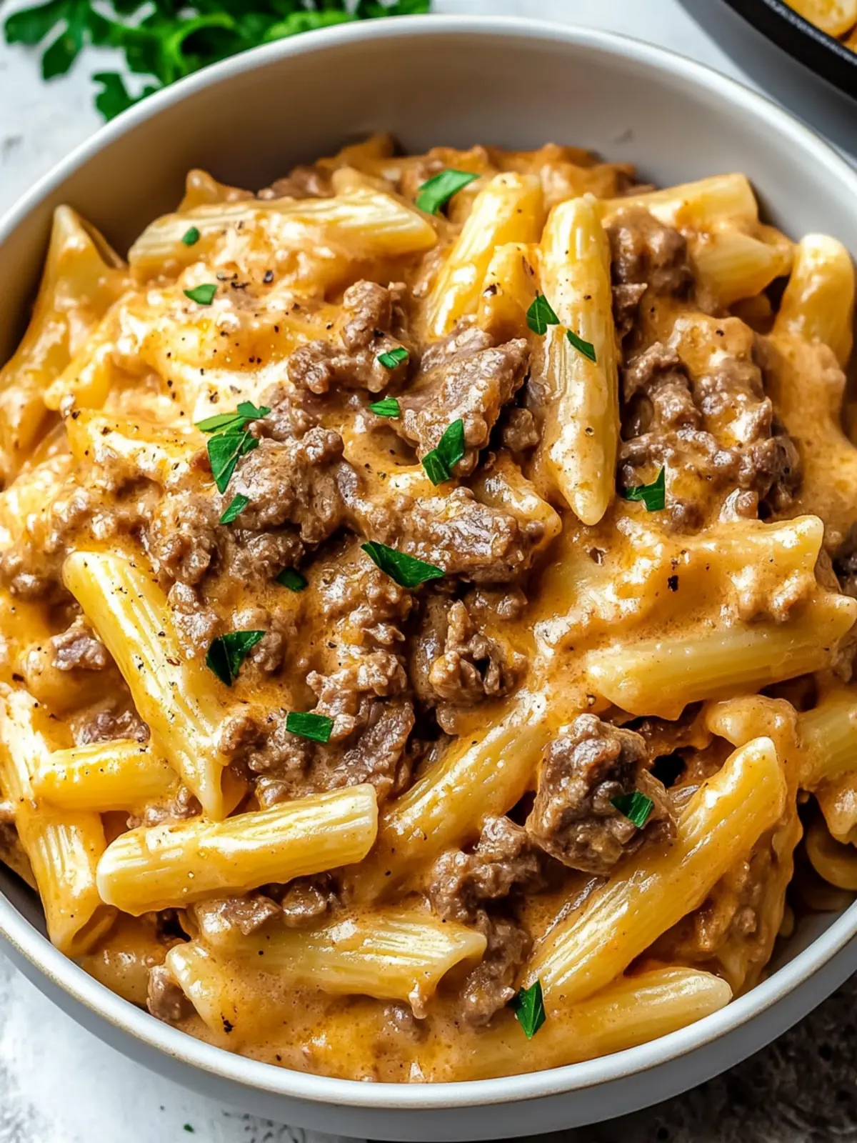 Easy Creamy Beef Pasta: High Prot Weeknight Win